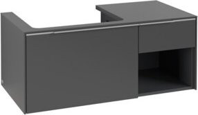 Villeroy & Boch Waschtischunterschrank Subway 3.0 mit Becken links, Grau matt, B/T/H: 100,1 x 42,25 x 51,6 cm - Bild 1