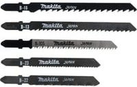 Makita Stichsägeblatt-Set A-86898, 5-teiliges HCS-Sortiment für Holz, Metall und Kunststoff - Bild 1