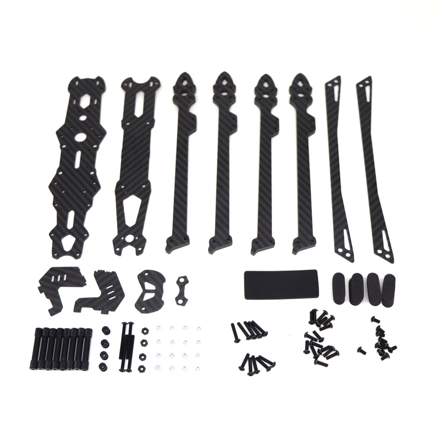 Readytosky Mark4 V2 TrueX FPV Carbon Rahmen in Schwarz für 8 Zoll, 9 Zoll oder 10 Zoll Kamera-Kits - Bild 3