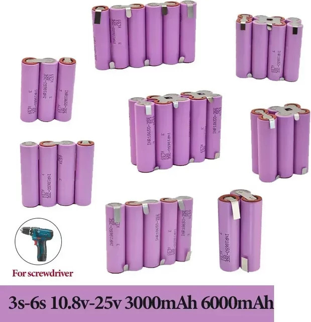 Schweiß-Akkupack 35E 18650 für Schraubendreher-Akkus in Purple - Bild 1