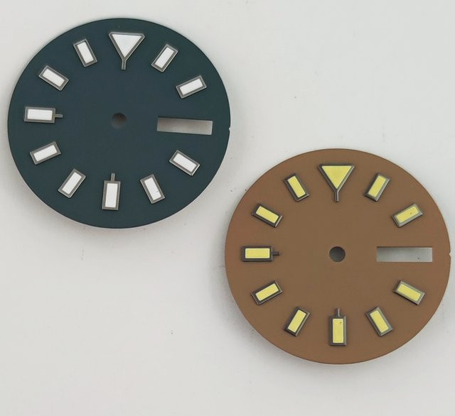 RICHUS Uhrenzifferblatt, 28,5 mm, Schwarz, leuchtend, Unisex - Bild 1
