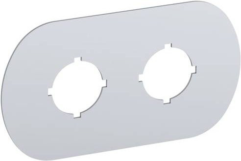 ABB MA6-1002 Beschriftungsschild aus Kunststoff, Grau, B: 67 mm, H: 1 mm - Bild 1