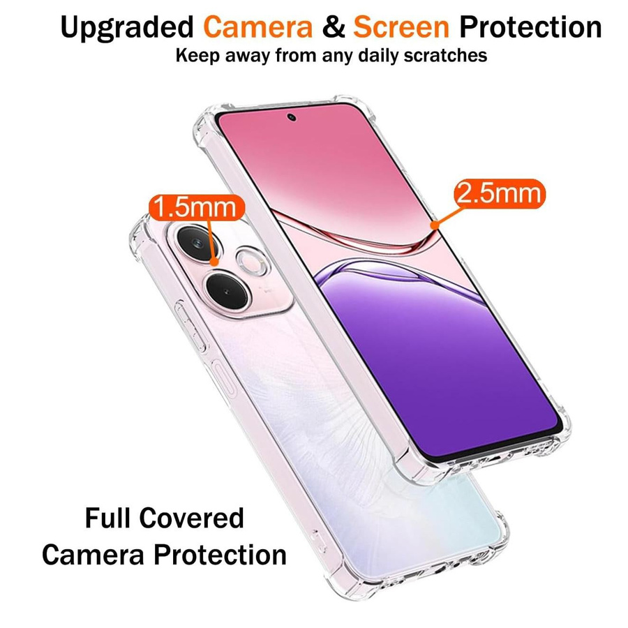 Transparente TPU Schutzhülle für OPPO A5 Pro 5G stoßfester Bumper mit verstärkten Ecken - Bild 1