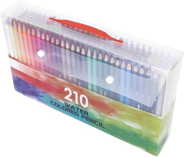 OutsideWorld 210-teiliges Buntstifte-Set mit wasserlöslichem Kern in Grau und Multicolour für Kunst und Zeichnung - Bild 1