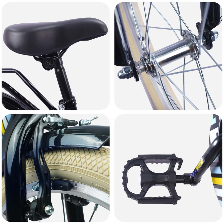 VD Home Furnishing Kinderfahrrad 18 Zoll Schwarz - Bild 1