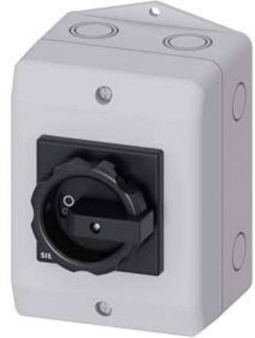 Siemens Lasttrennschalter Hauptschalter Schwarz Grau 3polig 32A 1S+1Ö 1N 16mm² 690 V/AC 3LD2264-1GP51 - Bild 1