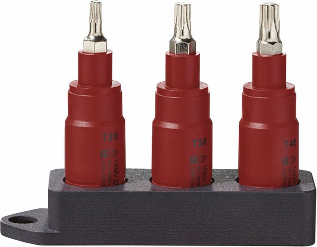 PARKSIDE Bit Stecknusssatz mit Ratsche 3/8 Zoll, Torx, 3-teilig aus Stahl - Bild 1