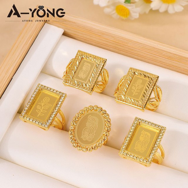 A-YONG AYONG JEWELRY Verlobungsring, Gold, Zirkonia, Damen, Vintage - Bild 1