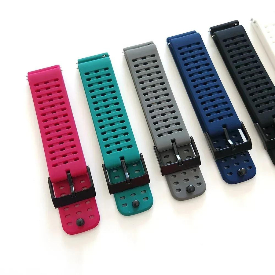Uhrenarmband Silikon, 22 mm, dunkelgrau, Unisex - Bild 3