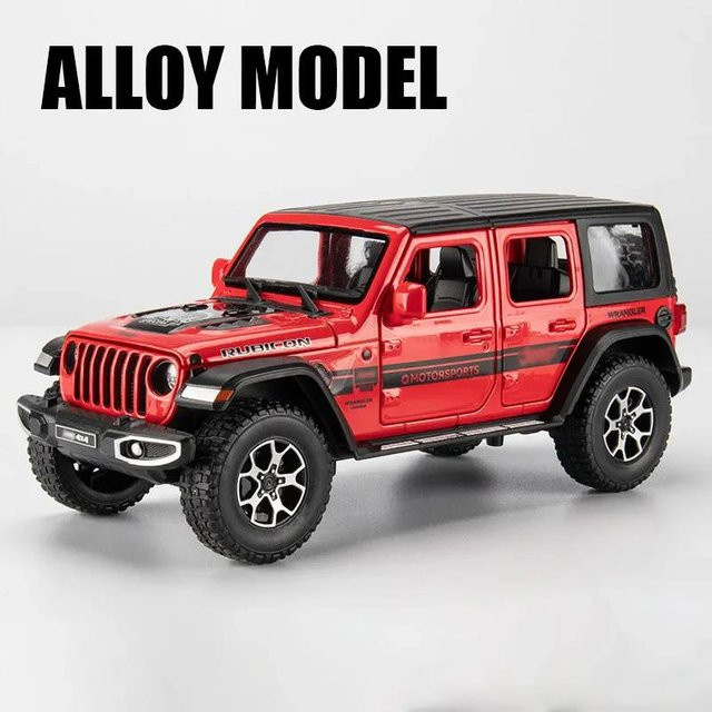 Linyi toy car Wrangler Rubicon Challenger Hellcat Sportwagen Modell, 1:22, mit Licht und Musik, ab 14 Jahren - Bild 1