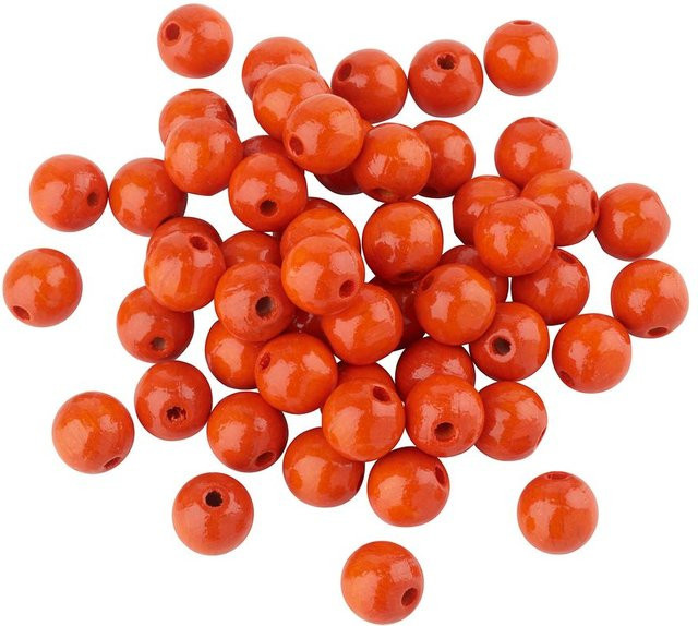 Meyco Holzperlen Orange aus Buchenholz - Bild 1