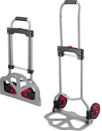 Toolcraft Sackkarre aus Stahl in Grau mit einer Traglast von max. 60 kg