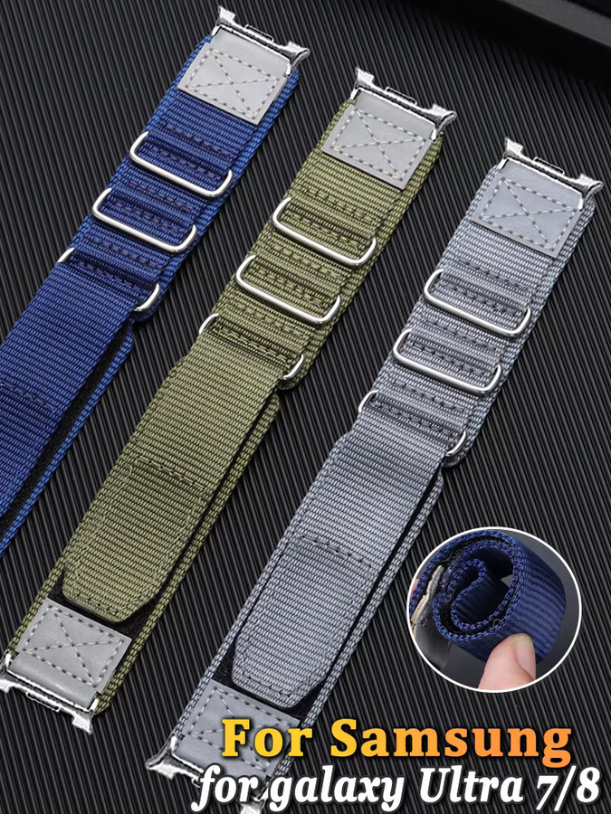 crazyband Uhrenarmband Nylon, Samsung Galaxy Watch, Unisex - Bild 3