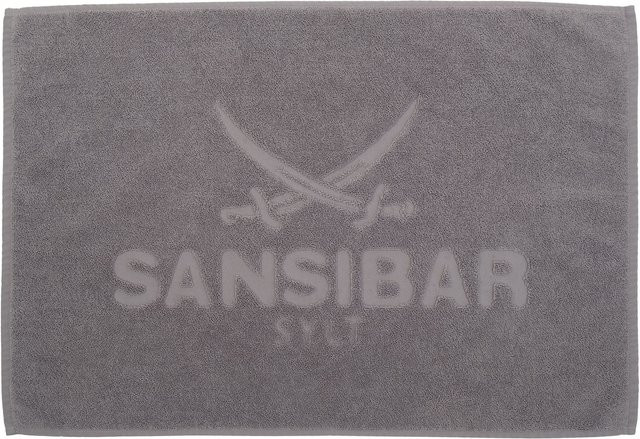 Badvorleger SANSIBAR modern grau silber aus Baumwolle rechteckig B: 80 cm, T: 50 cm - Bild 1