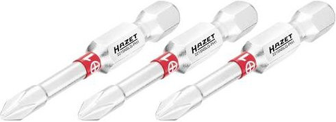 Hazet Kreuzschlitz-Bit PH1, Sechskant massiv 6,3 mm, Silber - Bild 1