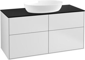 V&B Waschtischunterschrank Finion mit Wandbeleuchtung, Farbe: Weiß lackiert, Breite: 120 cm, Tiefe: 50,1 cm - Bild 1