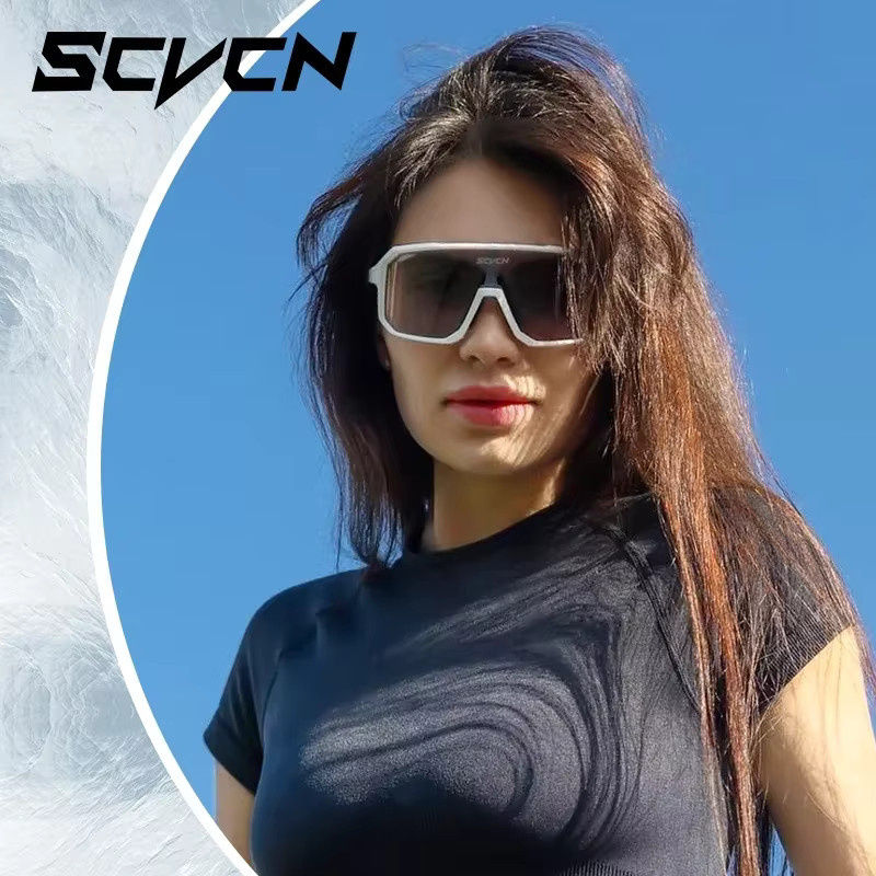 Scvcn Sportsonnenbrille, Unisex, Vollrand, Photochrome, Kunststoff - Bild 5