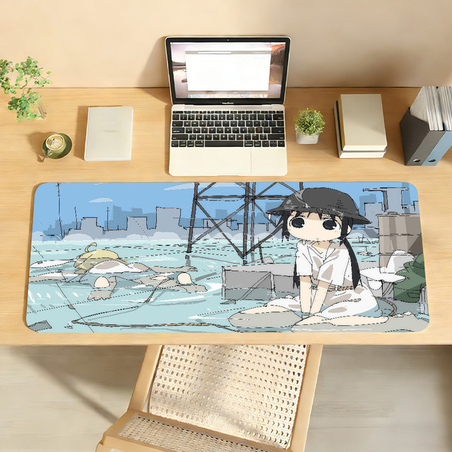 Anime G-Girls Last T-Tour XXL Gaming Mauspad in Multicolour, rutschfeste Schreibtischunterlage aus Gummi für PC und Laptop - Bild 1