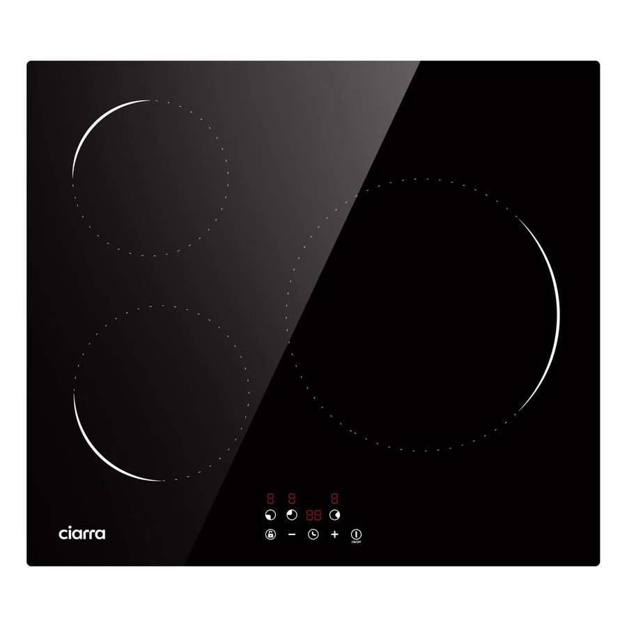 CIARRA Induktionskochfeld VM3BIH-C Einbau-Induktion, Schwarz, 3 Kochfelder, Breite: 60 cm - Bild 2