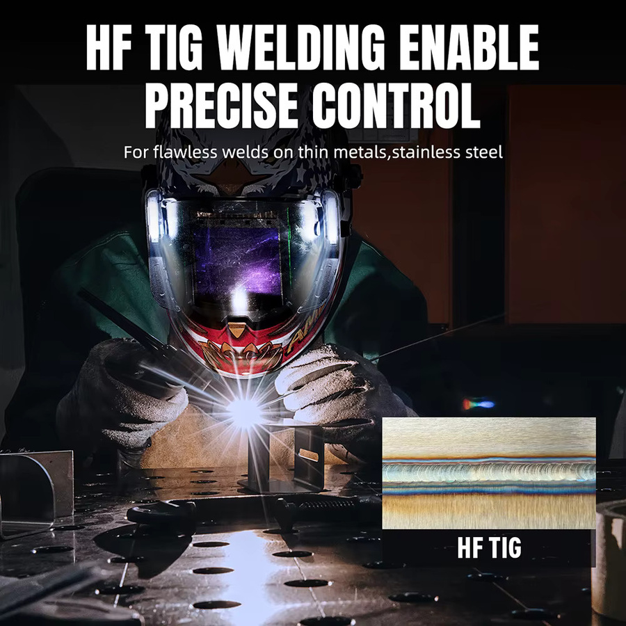 ANDELI MIG Multiprocess Inverter Schweißgerät mit MIG Puls/HF WIG/HF und Stick Funktionen für Aluminium - Bild 2
