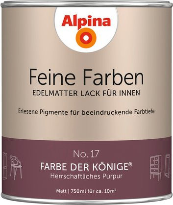 Alpina Buntlack Feine Farben Matt Purpur-Lila 0,75 l - Bild 1