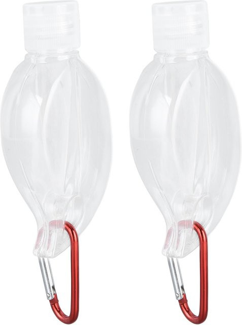 OutsideWorld Reiseflaschen 2er Set, 50 ml, Weiß, mit Schlüsselanhänger - Bild 1