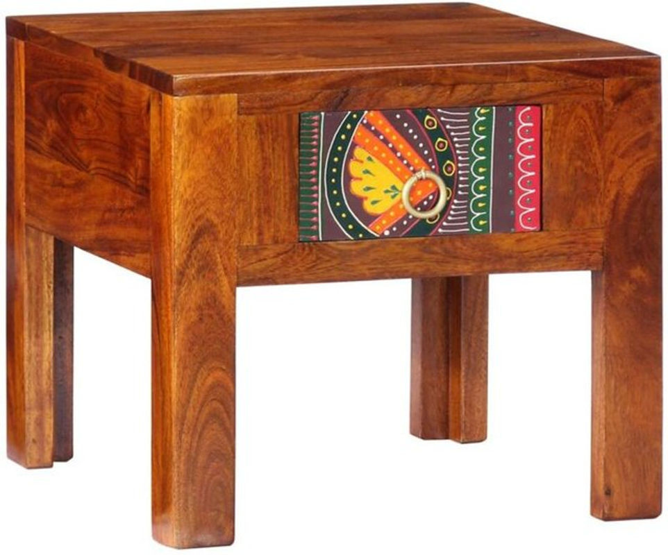 Nachttisch Bohemian aus Massivholz Akazie von vidaxl in Braun, B/T/H: 40 x 40 x 36 cm - Bild 1