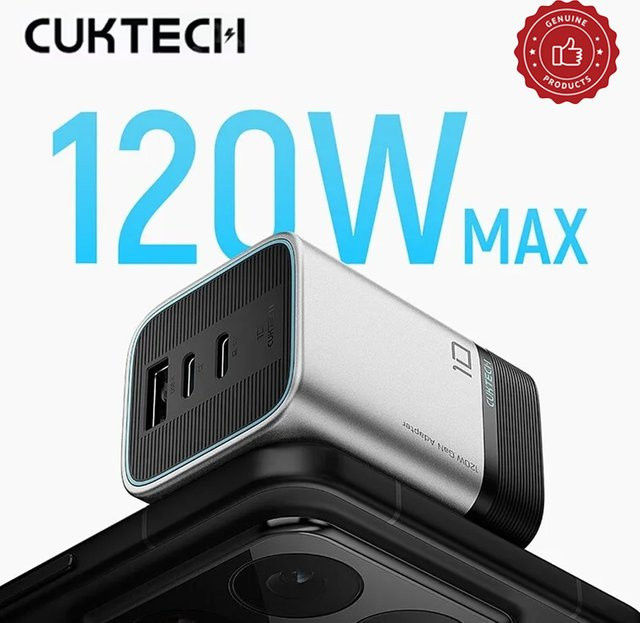 CUKTECH 10 Super Energy Mini Galliumnitrid-Ladegerät 120W Multi-Port Schnellladegerät für Laptop und PC - Bild 1