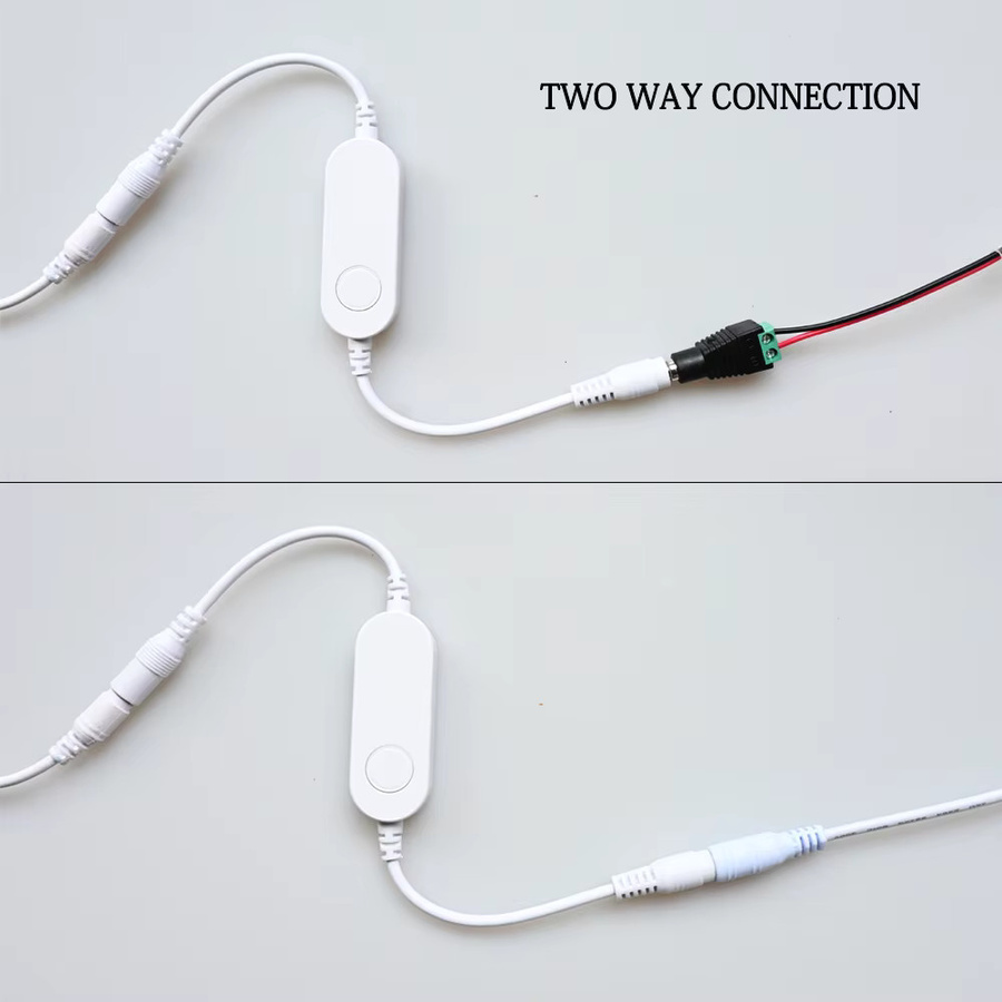 CENFAYA WLAN LED-Dimmer für einfarbige LED-Streifen mit Tuya Smart Life App und Sprachsteuerung via Alexa und Google Home Assistant, DC 5V 12V 24V, Weiß - Bild 4