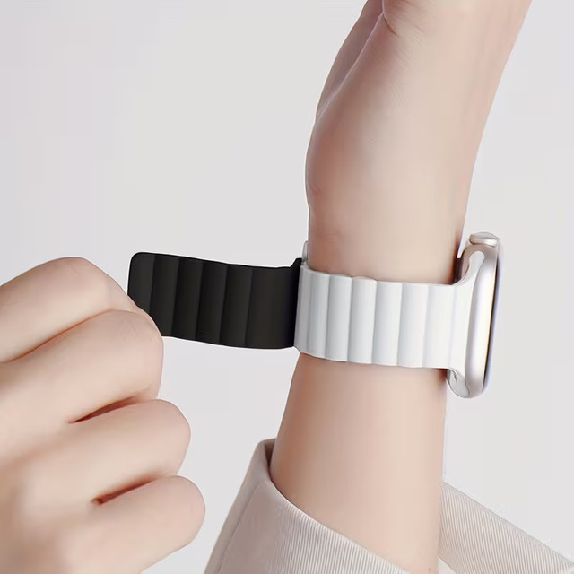 Magnetarmband Silikon, Unisex, für Apple Watch - Bild 1