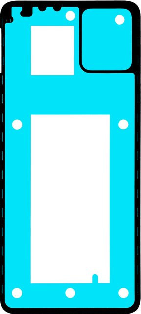 Motorola Moto G32 Klebstoff für die Batterieabdeckung, Service Pack 5D78C21144, Blau - Bild 1