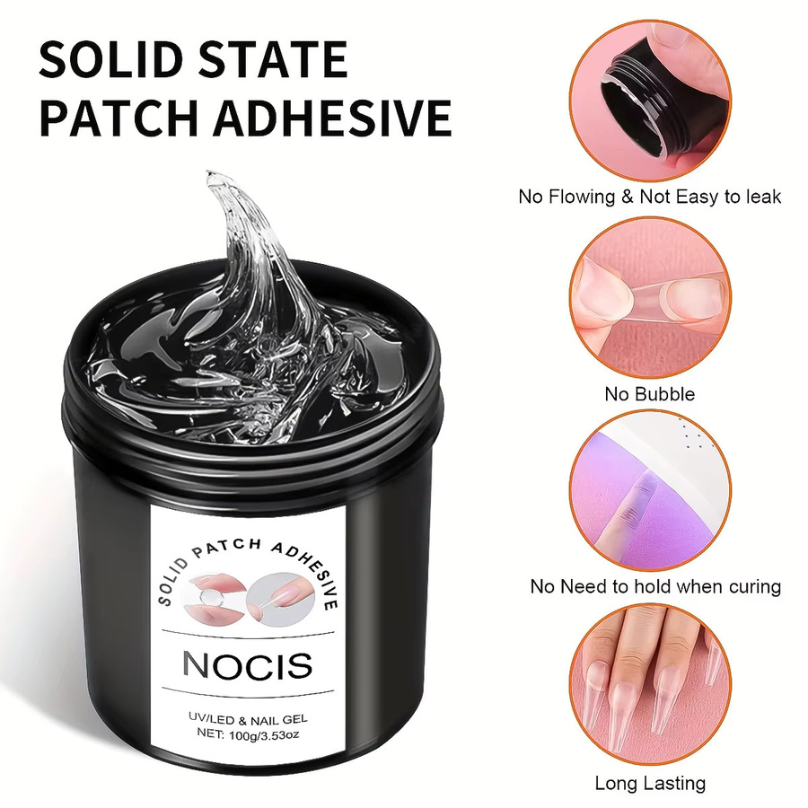 NOCIS Patch-Klebegel für Nägel, 100 g, glänzend, Unisex - Bild 3