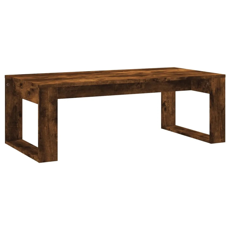 vidaXL Couchtisch Eiche Räuchereiche Braun Modern B/T/H: 102 x 50 x 35 cm - Bild 2