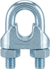 Industrial Quality Supplies Drahtseilklemme DIN 741 aus Stahl, silber, 11 mm - Bild 1