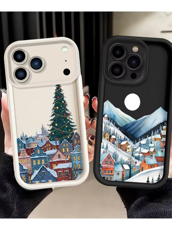 Softshell-Hülle für Apple iPhone in Weihnachten Weihnachtsmann Design, Multicolor - Bild 5