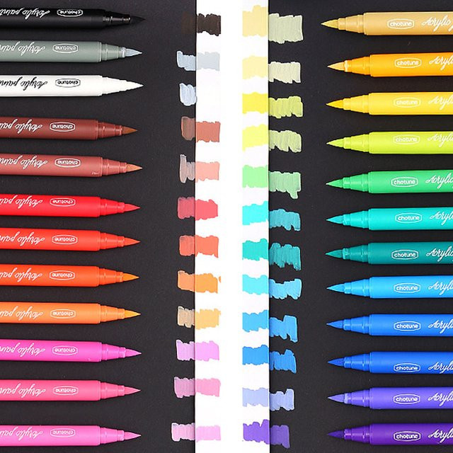 Wasserfester Acryl- und Gouache-Marker für DIY-Graffiti und Handbemalungen, Multicolour Farbset für Studenten - Bild 1