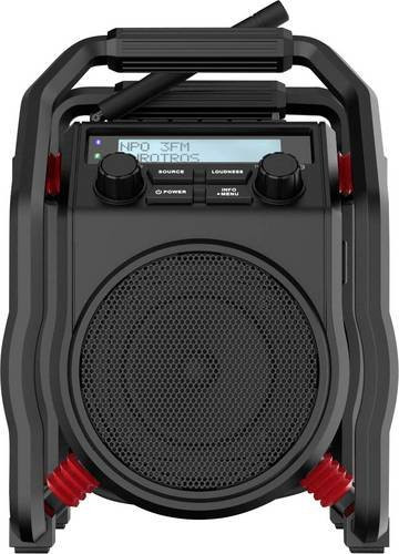 PerfectPro UBOX400R Baustellenradio mit DAB+, UKW und Bluetooth in Schwarz - Bild 1