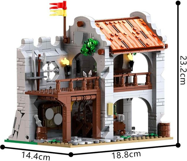 Gobricks MOC-212374 Ruhestätte des Bogenschützen Schloss Konstruktionsbausteine - Bild 1