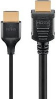 Goobay Slim High-Speed HDMI-Kabel mit Ethernet/LAN in Schwarz, 8K @ 60Hz - Bild 1