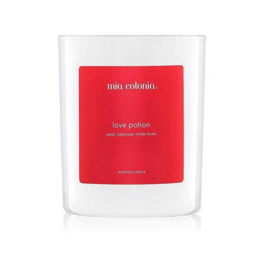 Mia Colonia Love Potion Armonica Duftkerze mit fruchtigem und floralem Aroma aus Rapswachs in Weiß - Bild 1