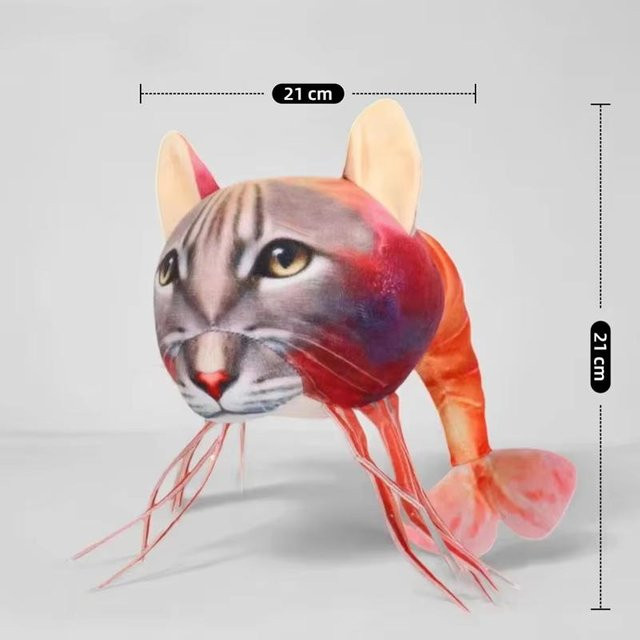 Tralalero Tralala Haifisch Plüschtier, Weiches Kuscheltier, Bunt / Mehrfarbig - Bild 1