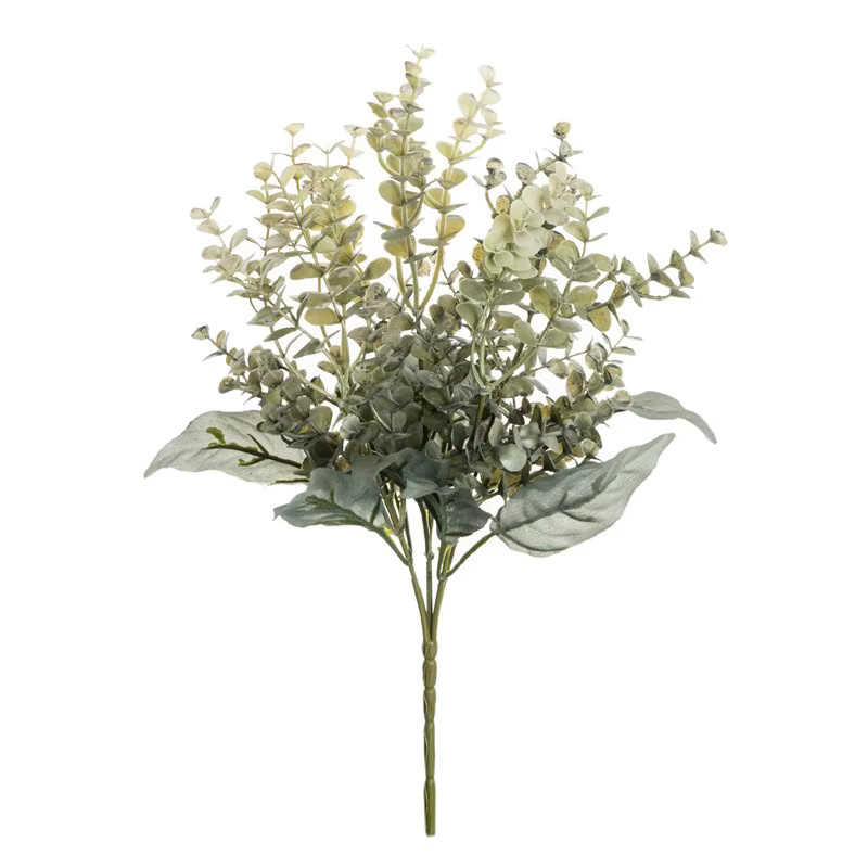 Künstlicher Eukalyptus in Grün und Blau aus Kunststoff für deine Dekoration und Blumenarrangements - Bild 2