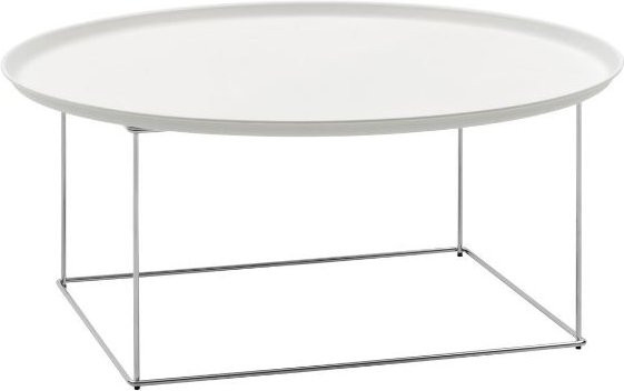 B&B Italia Fat Fat kleiner Tisch Weiß aus Stahl Durchmesser: 92 cm - Bild 1