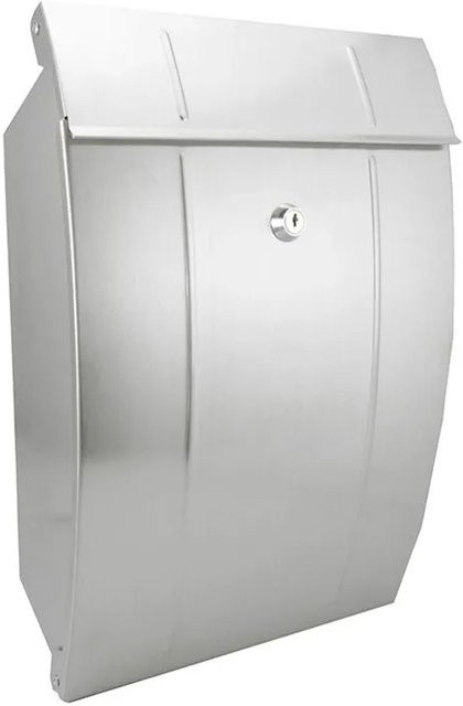 FeNau Briefkasten aus Edelstahl in Silber, Wandmontage, B/T/H: 24,5 x 12,0 x 38,0 cm - Bild 1