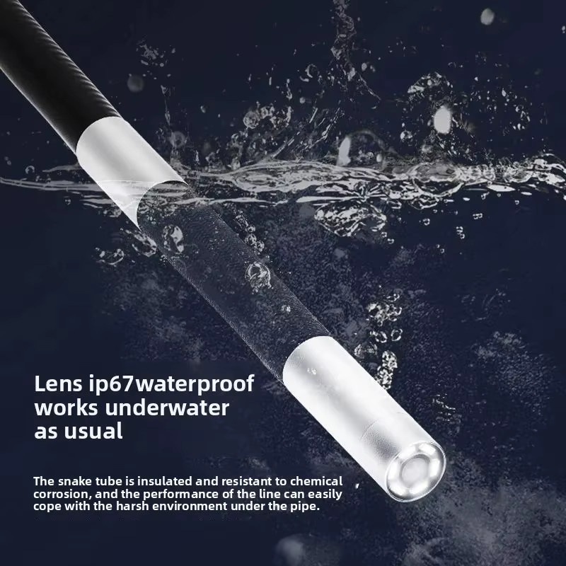 WDSZKMYF HD 1080P Industrieendoskop mit 360 Grad Zwei-Wege-Drehgelenk und LED für iOS und Android, Typ-C, Schwarz - Bild 5