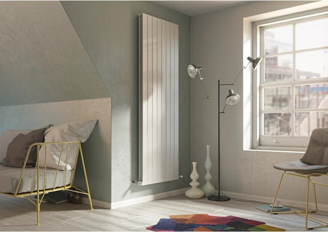 Ximax P1 Duplex Designheizkörper aus Stahl in Weiß, B: 52 cm, H: 150 cm, T: 7,4 cm mit 1162 Watt - Bild 1