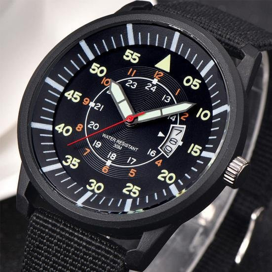 Armbanduhr tonfeili, Quarz, Edelstahl, 42 mm, Schwarz, Herren - Bild 1