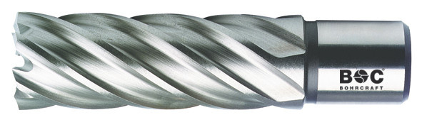 Bohrcraft Kernbohrer HSS-E Kobalt mit Weldonschaft in Silber, Durchmesser: 28,0 mm, Schnitttiefe: 55 mm - Bild 1