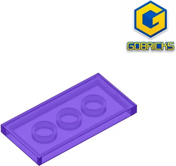 Gobricks GDS-614 Fliese 2 x 4, Zubehör, Lila - Bild 1