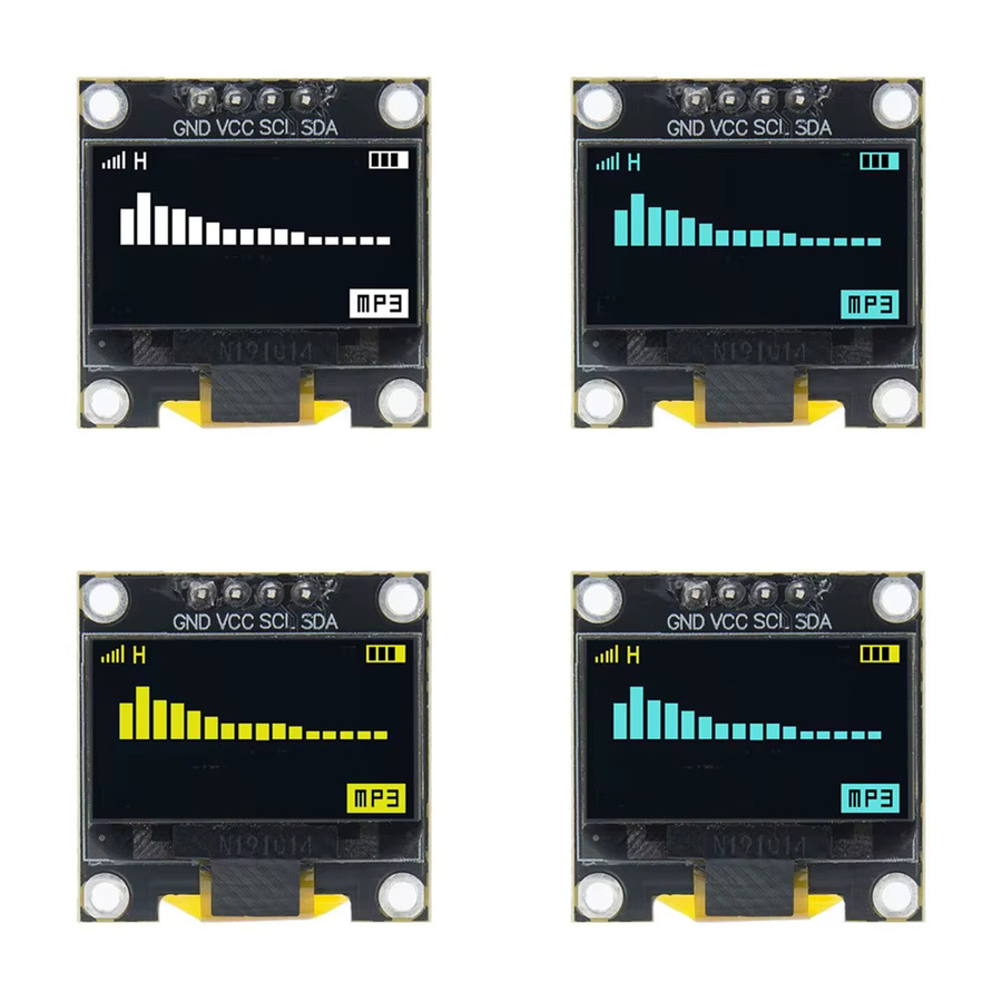 Estardyn OLED Displaymodul 0,96 Zoll I2C SSD1306 128x64 LCD-Bildschirmplatine in Weiß/Blau/Gelb-Blau - Bild 3